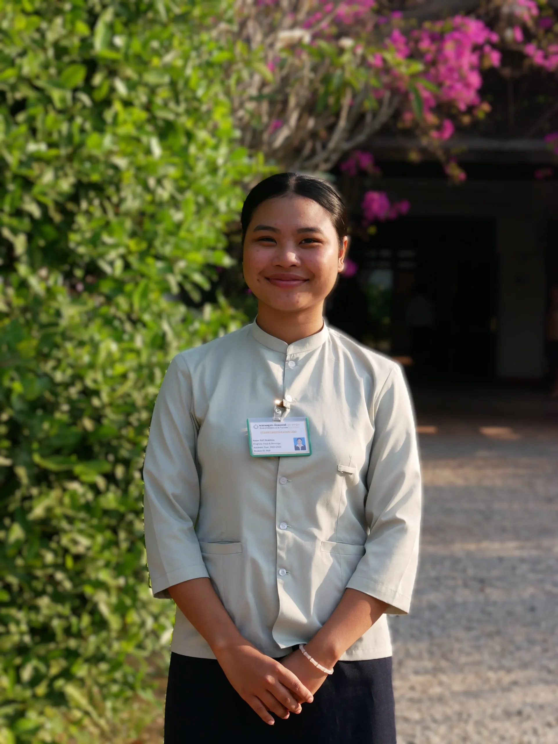 Paul Dubrule's school scholarship student